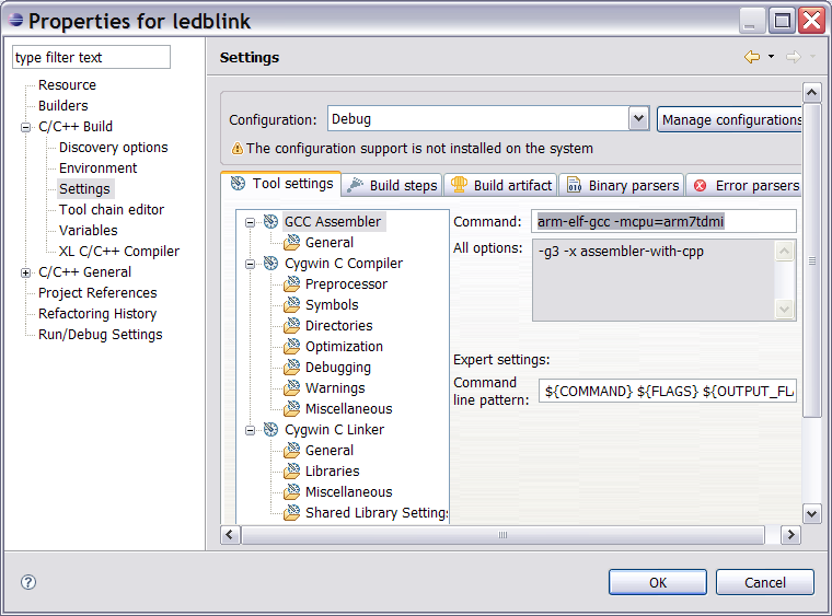 assembler-with-cpp x eclipse openocd gnu pour  developpement projets:ide  gcc
